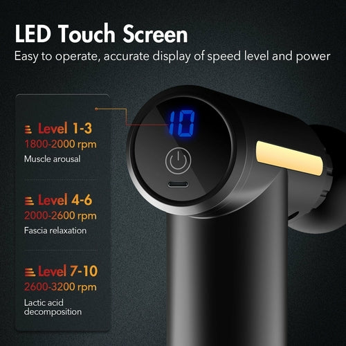 Massasjepistol – Kompakt modell med 10 nivåer